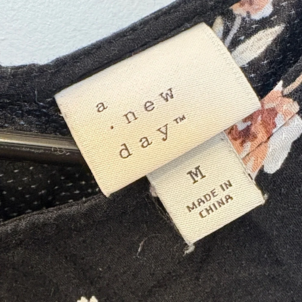 a new day Black Floral Blouse - Picture 2 of 4